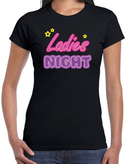 Bellatio Decorations Vrijgezellenfeest t-shirt dames - ladies night - feest outfit - zwart L