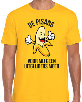 Bellatio Decorations Vrijgezellenfeest T-shirt voor heren - ik ben de Pisang - geel - bruiloft / trouwen XL