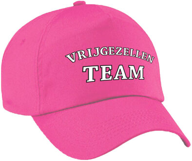 Bellatio Decorations Vrijgezellenfeest Team petje - roze - voor dames - caps - hoedjes