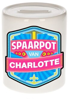 Bellatio Decorations Vrolijke Charlotte spaarpotten voor kinderen Multi