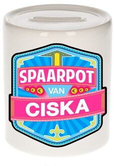 Bellatio Decorations Vrolijke Ciska spaarpotten voor kinderen Multi