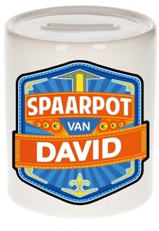 Bellatio Decorations Vrolijke David spaarpotten voor kinderen Multi