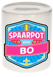 Bellatio Decorations Vrolijke kinder spaarpot voor Bo - Spaarpotten Multikleur