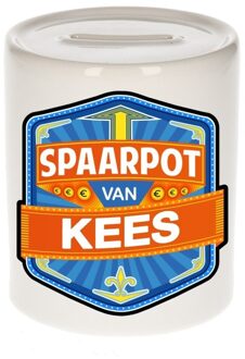 Bellatio Decorations Vrolijke kinder spaarpot voor Kees - Spaarpotten Multikleur