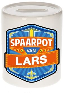 Bellatio Decorations Vrolijke kinder spaarpot voor Lars - Spaarpotten Multikleur