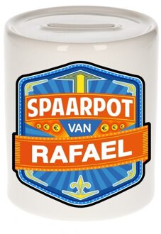 Bellatio Decorations Vrolijke kinder spaarpot voor Rafael - Spaarpotten Multikleur