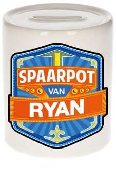 Bellatio Decorations Vrolijke kinder spaarpot voor Ryan - Spaarpotten Multikleur