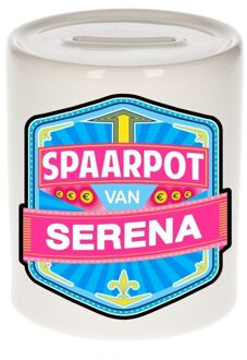 Bellatio Decorations Vrolijke kinder spaarpot voor Serena - Spaarpotten Multikleur