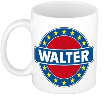 Bellatio Decorations Walter naam koffie mok / beker 300 ml - namen mokken Multikleur