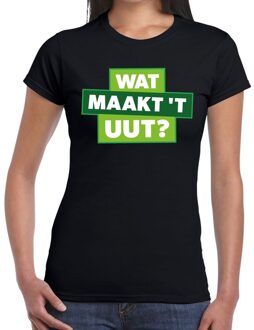 Bellatio Decorations Wat maakt t uut zwart festival t-shirt dames 2XL