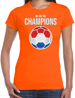 Bellatio Decorations We are the champions Holland / Nederland supporter shirt / kleding voor dames 2XL - Feestshirts Oranje