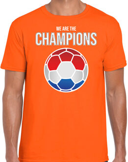 Bellatio Decorations We are the champions Holland / Nederland supporter shirt / kleding voor heren 2XL - Feestshirts Oranje