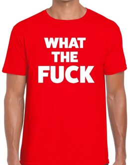 Bellatio Decorations What the Fuck heren T-shirt rood 2XL