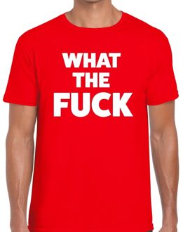 Bellatio Decorations What the Fuck heren T-shirt rood S