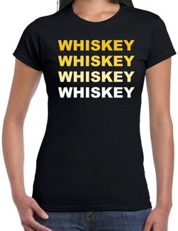 Bellatio Decorations Whiskey drank fun t-shirt zwart voor dames 2XL