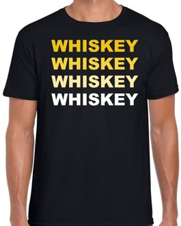 Bellatio Decorations Whiskey drank fun t-shirt zwart voor heren 2XL