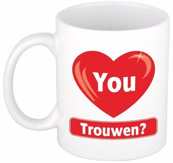 Bellatio Decorations Wil je met mij trouwen mok beker 300 ml