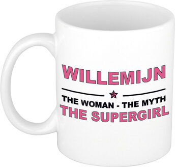 Bellatio Decorations Willemijn The woman, The myth the supergirl pensioen cadeau mok/beker 300 ml
