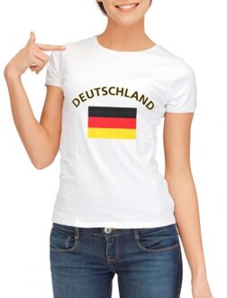 Bellatio Decorations Wit dames t-shirt duitsland l