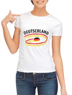 Bellatio Decorations Wit dames t-shirt duitsland l