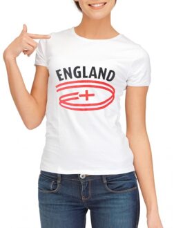 Bellatio Decorations Wit dames t-shirt engeland l