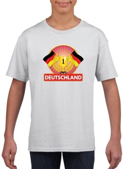 Bellatio Decorations Wit Duitsland supporter kampioen shirt kinderen L (146-152)