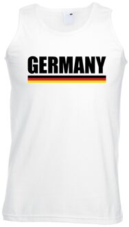 Bellatio Decorations Wit Duitsland supporter singlet shirt/ tanktop heren