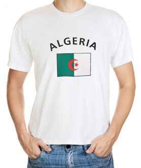 Bellatio Decorations Wit heren t-shirt algerije 2xl