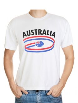 Bellatio Decorations Wit heren t-shirt australie 2xl