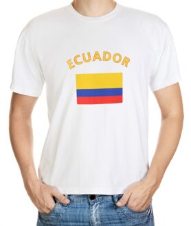 Bellatio Decorations Wit heren t-shirt ecuador 2xl