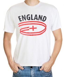 Bellatio Decorations Wit heren t-shirt engeland 2xl