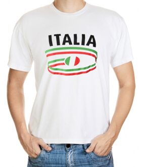 Bellatio Decorations Wit heren t-shirt italie 2xl