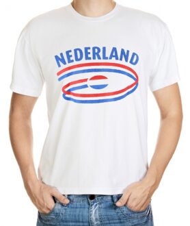 Bellatio Decorations Wit heren t-shirt nederland 2xl