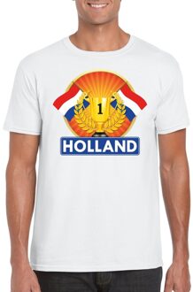 Bellatio Decorations Wit Holland supporter kampioen shirt heren