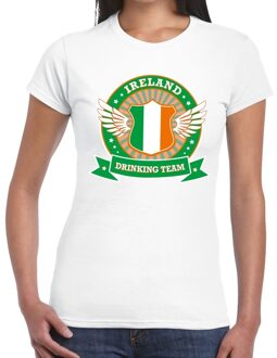 Bellatio Decorations Wit Ireland drinking team t-shirt dames XS