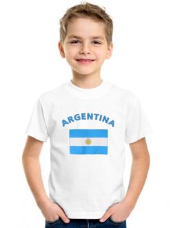 Bellatio Decorations Wit kinder t-shirt argentinie xl (158-164)