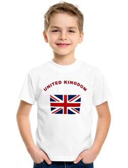 Bellatio Decorations Wit kinder t-shirt united kingdom 110-116 (xs)