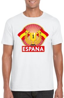 Bellatio Decorations Wit Spanje supporter kampioen shirt heren 2XL