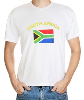 Bellatio Decorations Wit t-shirt zuid afrika heren 2xl