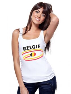 Bellatio Decorations Witte dames tanktop belgie l