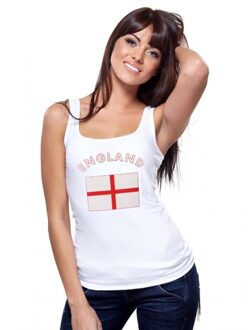 Bellatio Decorations Witte dames tanktop engeland l