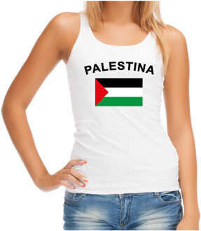 Bellatio Decorations Witte dames tanktop Palestina L