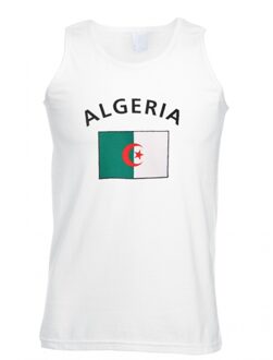 Bellatio Decorations Witte heren tanktop algerije l