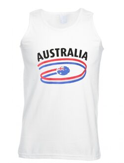 Bellatio Decorations Witte heren tanktop australie 2xl