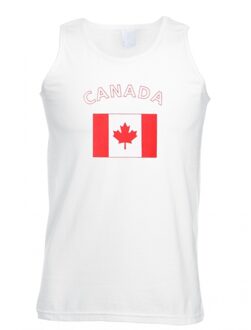 Bellatio Decorations Witte heren tanktop canada 2xl