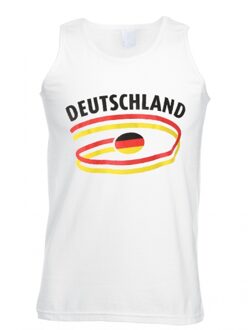 Bellatio Decorations Witte heren tanktop duitsland 2xl