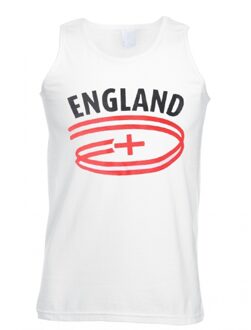 Bellatio Decorations Witte heren tanktop engeland l