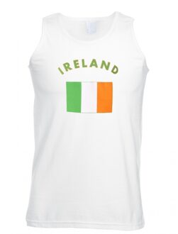 Bellatio Decorations Witte heren tanktop ierland 2xl