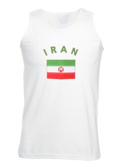 Bellatio Decorations Witte heren tanktop iran 2xl