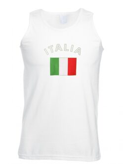 Bellatio Decorations Witte heren tanktop italie 2xl